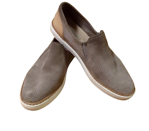 Mocassini Ugg Adley scarpe slip on donna 7 pelle marrone scamosciata traforata 1018357