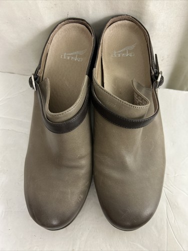 Dansko Malissa Leather Women's Mule Bootie Gray Black Size 40 US 9.5-10 - Picture 7 of 19