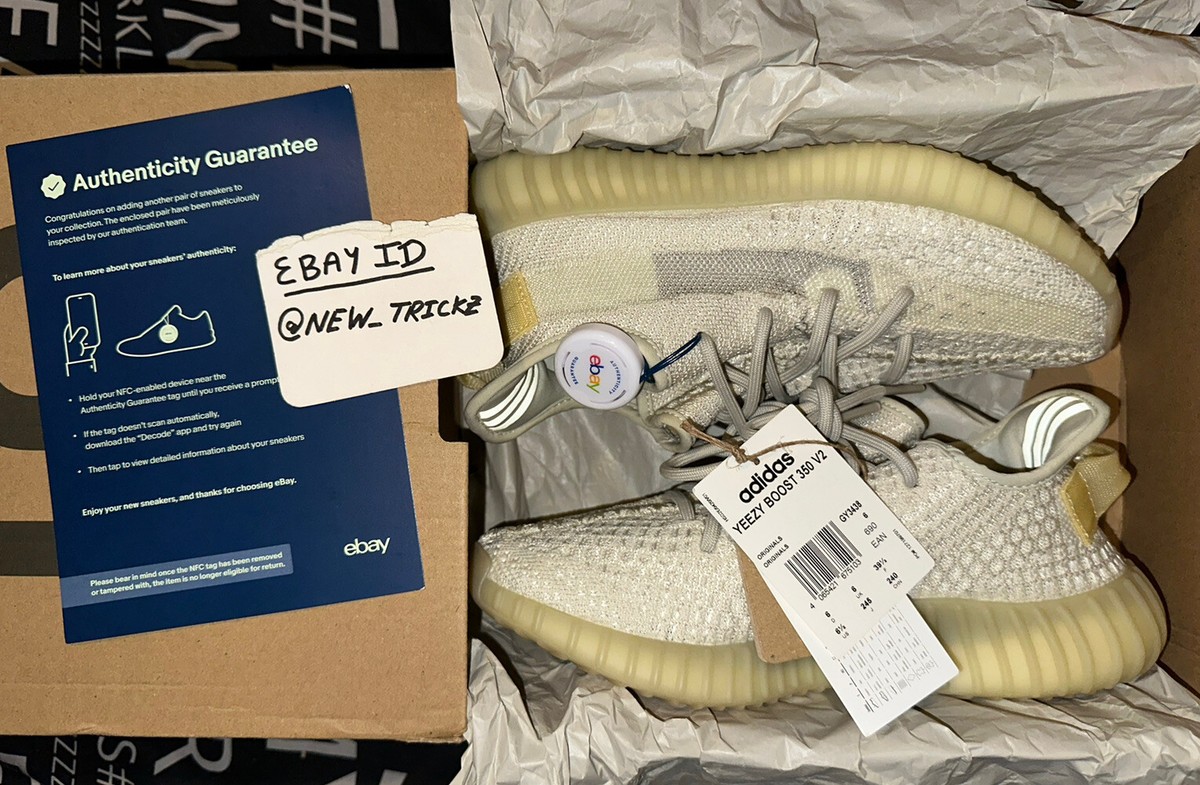 Authentic✅ Adidas Yeezy Boost 350 V2 Light UV Reactive UK EUR 39 1/3 