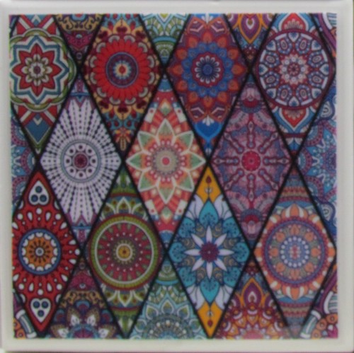 Tile Coasters Ceramic - Patterns - Set of 4 - ( Buy 2 sets Get 1 Set Free ) 3 A - Picture 3 of 6