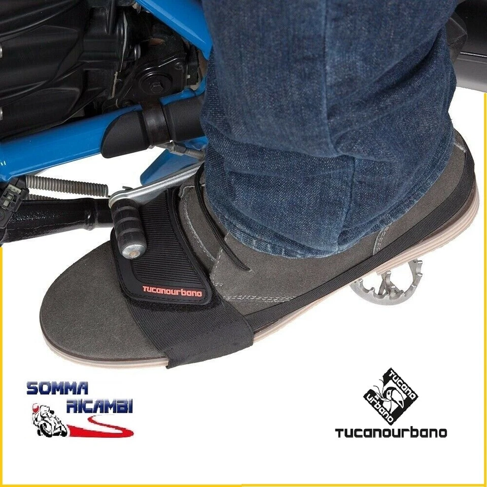 FASCETTA SALVASCARPE PROTEGI SCARPE TUCANO URBANO ANTISCIVOLO CAMBIO MOTO - Immagine 2 di 3