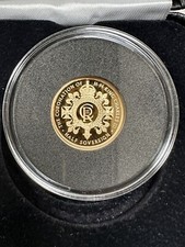 2023 King Charles III Coronation Struck-on-day GOLD PROOF HALF SOVEREIGN coin