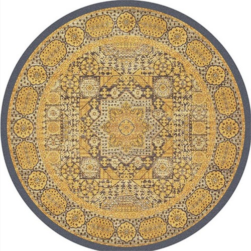 Round Short Pile Carpets Decor Carpet Non-slip Area Rug Thicken Floor Mats - Picture 21 of 49