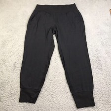 Athleta Venice High Rise Jogger Womens L Black Pull On Performance Sweatpants