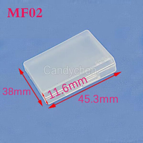 5 pièces boîte de rangement support étui rigide en plastique pour batterie Canon Nikon Sony Samsung - Photo 5 sur 7