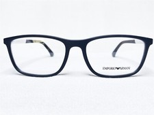 NEW Emporio Armani EA3069 5063 Mens Black Rubber Eyeglasses Frames 55/17 140