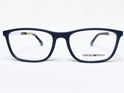 NEW Emporio Armani EA3069 5063 Mens Black Rubber Eyeglasses Frames  55/17~140