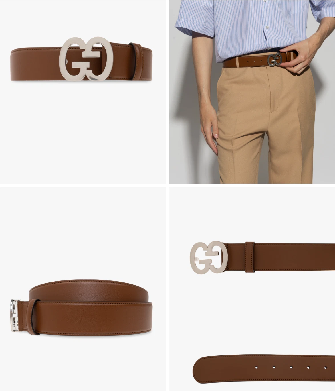 Gucci Gg Ceinture Suprême Monogramme Ancienne Boucle Gg avec Staub Bag Unisexe 75