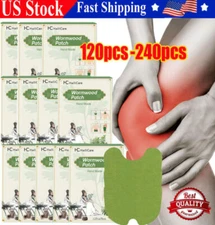 240 X Wormwood Knee Plaster Sticker Knee Back Neck Pain Joint Ache Relief Patch