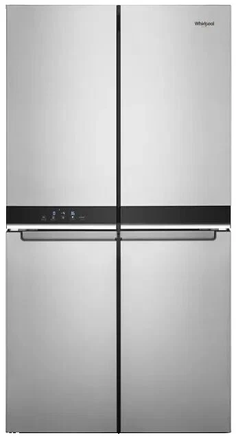 Los refrigeradores Whirlpool negro puerta reversible