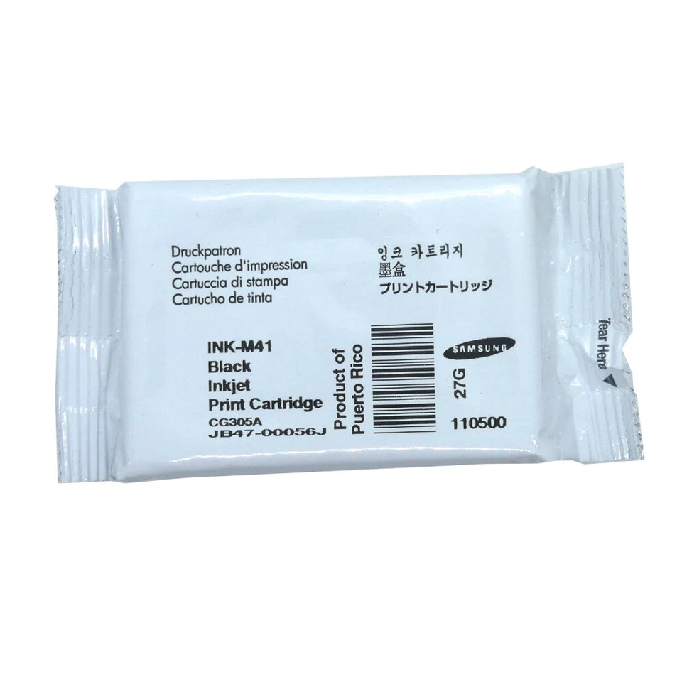 Cartouche D’Encre Original Samsung M41 Noir Pour SF 370 375 Blister - Photo 1/1