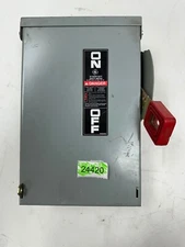 GE THN3361R Safety Switch 30A 600V 3R Non-Fusible 3P Rainproof Disconnect