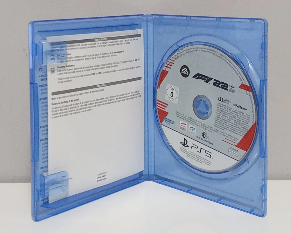 F1 22 PS5 PlayStation 5 EA Sports Formula 1 Completo Disco + Inserto ITA, foto 3 di 3