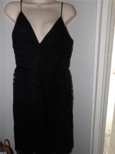 trina turk black lace dress