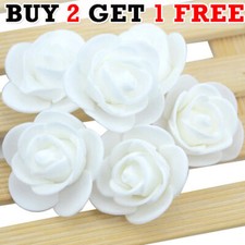 500 Foam Mini Roses WHOLESALE Heads Buds Small Flowers Wedding Home Party UK