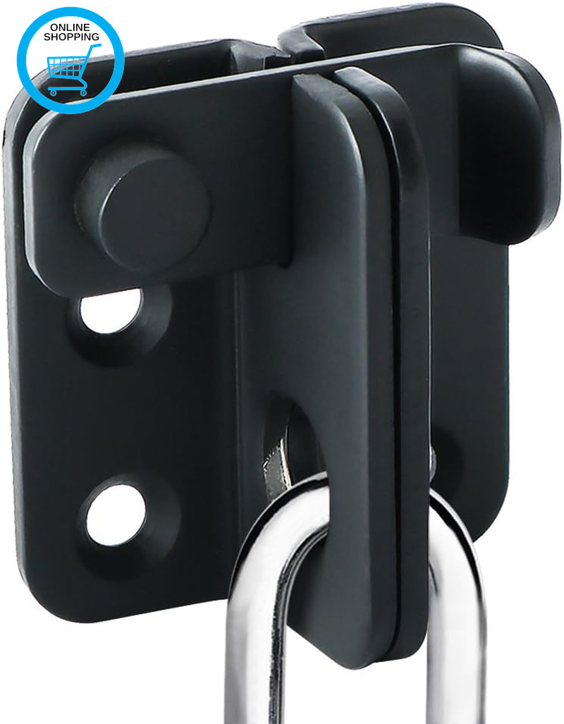 Shed Lock Gate Lock Door Bolt Lock Gate Latch Tiny Padlock Hasp for Wooden Gates