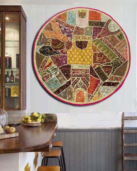 60' Wall Covering Tapestry Home Wall Hanging Patchwork Art Embroidery Xmas Gift