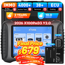 XTOOL X100 PAD3 OBD2 Scanner IMMO Key Program...