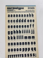 NORMATYPE LETTERS FOLIO CARAVELLE 9.7mm x 5 sheets LIKE LETRASET 20123