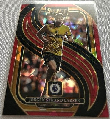 2024-25 Select Premier League Soccer Jorgen Strand Larsen Red Ice Prizm #129