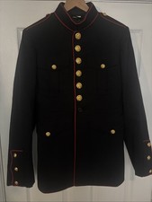 US Marines USMC Enlisted Dress Blue Male Jacket Coat Size 38 Short