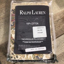 Ralph Lauren Marrakesh Irregular Pair Of Standard Pillowcases Cotton