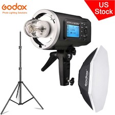 Godox AD600BM 2.4G 600W HSS Outdoor Flash Strobe Light 95cm Softbox 2m Stand kit