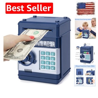Durable Kids ATM Piggy Bank with Password Protection - Gifts for Ages 3-12