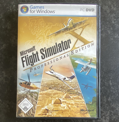 Microsoft Flight Simulator X: Professional Edition PC USK 0 2 Discs Handbuch