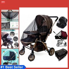 Baby Stroller Mosquito Net 2 Pack Durable Mesh Protection Bassinet Crib Insect