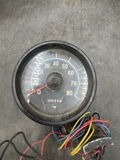 Vintage Mount Tachometer 80 Rpm Instrument Gauge Made In Japan