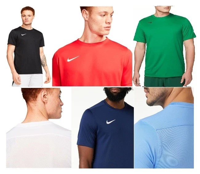 Nike Men's Athletic Dri-Fit T-Shirt Park VII Crew Neck Sports Gym Football Tee
Opens in a new window