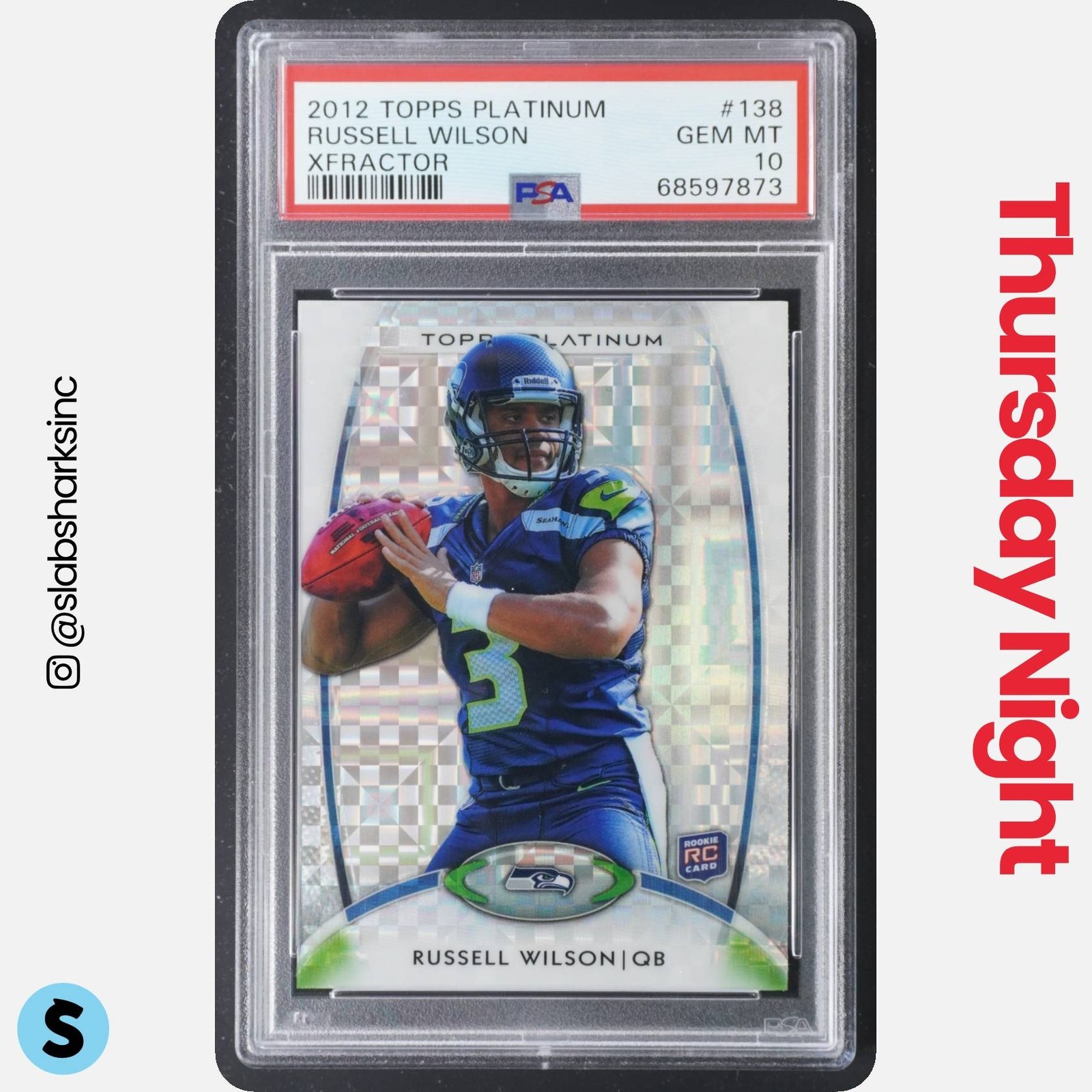 Russell Wilson Topps Platinum #138 Xfractor
