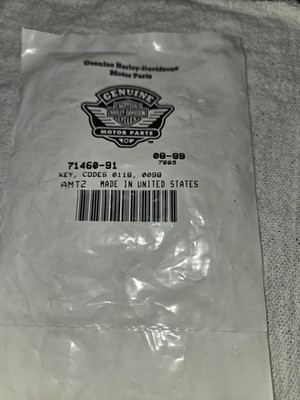 Harley-Davidson 71460 91 Key Set Code 0118,0098  XL 78-93, FXR 82-86, FX 77-84