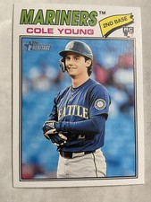 2026 Topps Heritage #142 COLE YOUNG RC Rookie Seattle Mariners