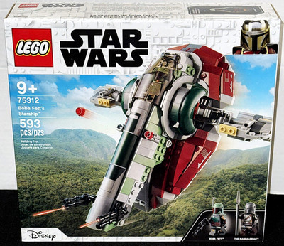 NEW SEALED! LEGO STAR WARS 75312 BOBA FETT'S STARSHIP / THE MANDALORIAN / DISNEY