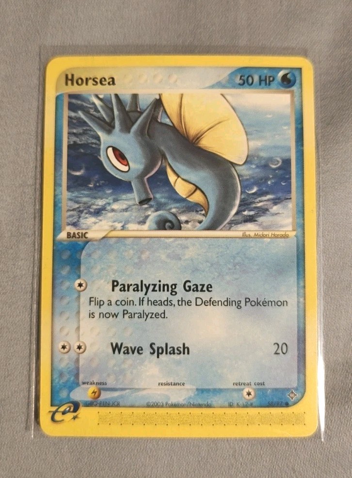Pokemon TCG Horsea 58/97 Dragon Regular NM/LP Card