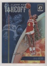 2018-19 Panini Donruss Optic All Clear for Takeoff Holo Prizm Spud Webb #7 0c2