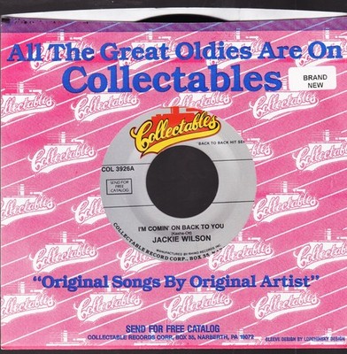 JACKIE WILSON-- COLLECTABLES 45rpm (BOX-2)