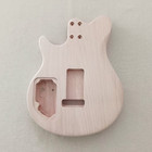DIY Electric Guitar Kit Mahogany Body Maple Fretboard Neck Flame Top CR Part — photo 6