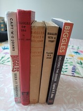 Biggles set of 5 books vintage and modern 1 1st edition by W E Johns
