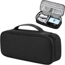 Teskyer Electronics Organizer Travel Case, Waterproof Portable Tech Black