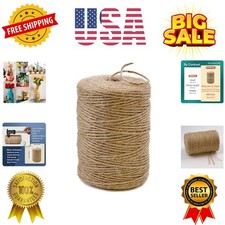 PerkHomy Natural Jute Twine 600 Feet Long Twine String for Crafts Gift Wrappi...