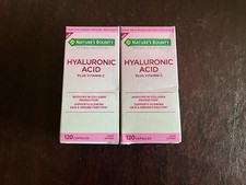 Vitamin C Hyaluronic Acid Supplement for Glowing Skin Immune Collagen 120 Cap 2P