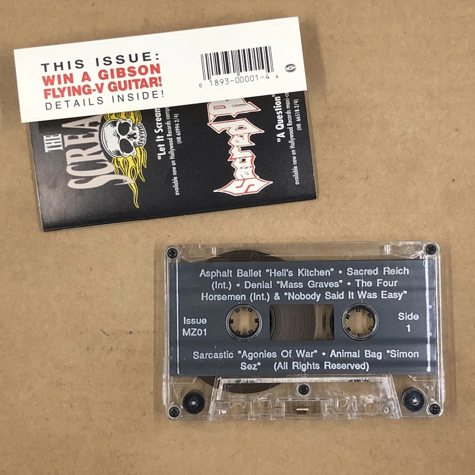 METAL ZONE Cassette Tape 90s Compilation SEPULTURA DENIAL SKIN YARD ISSUE #1 — 第 2/4 张图片