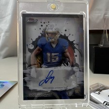 2024 Topps Finest Ladd McConkey Rookie Autograph Refractor #RFA-LM Chargers