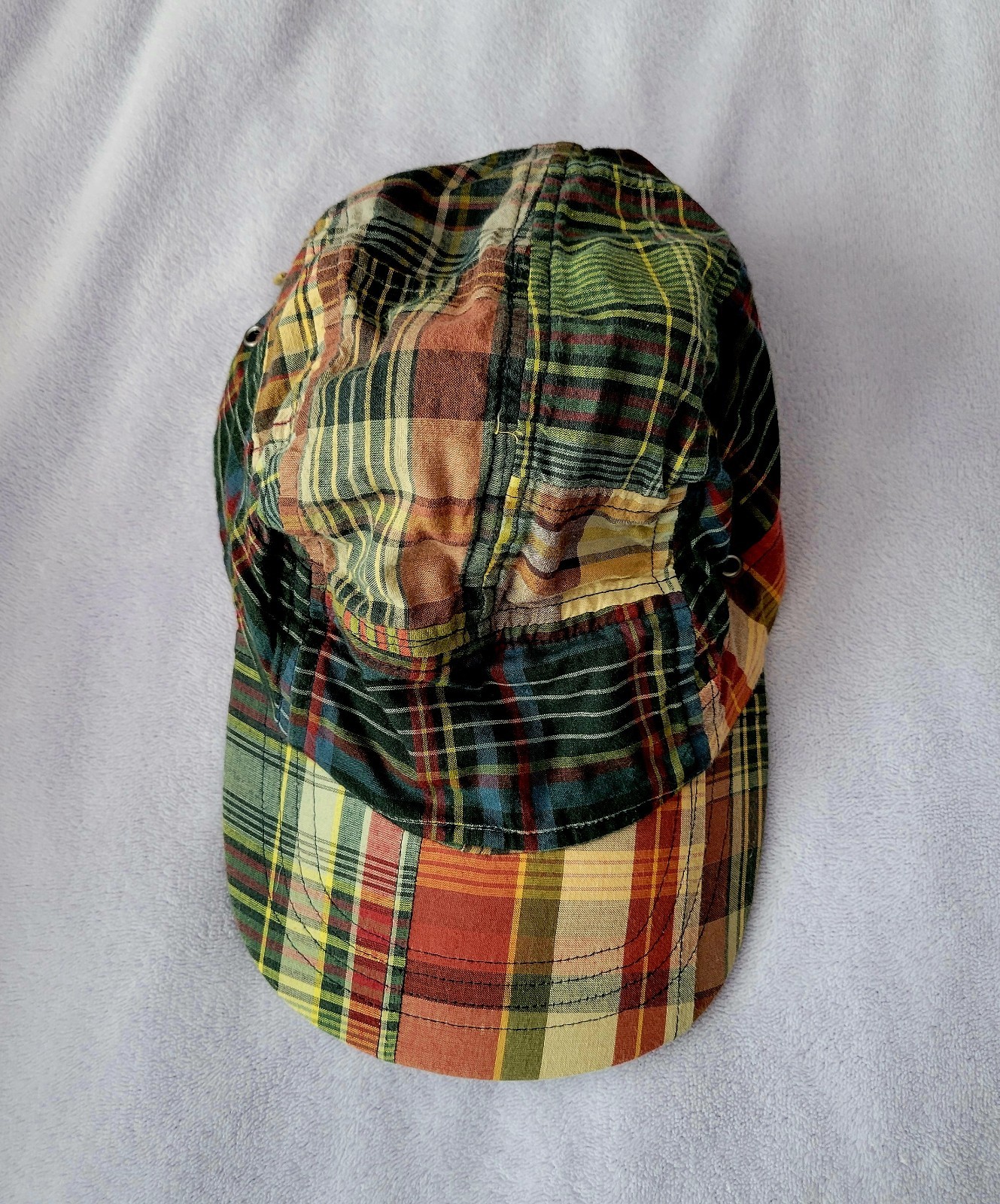 POLO by Ralph Lauren Patchwork Plaid Baseball Cap - image 1