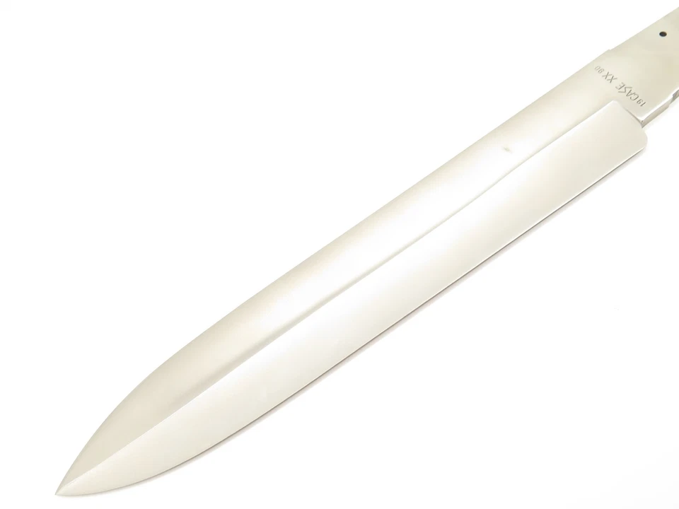 Vtg 1990 Case XX Rio Grand Bowie 10" Fixed Knife Blade Blank & Guard - Image 3 of 4