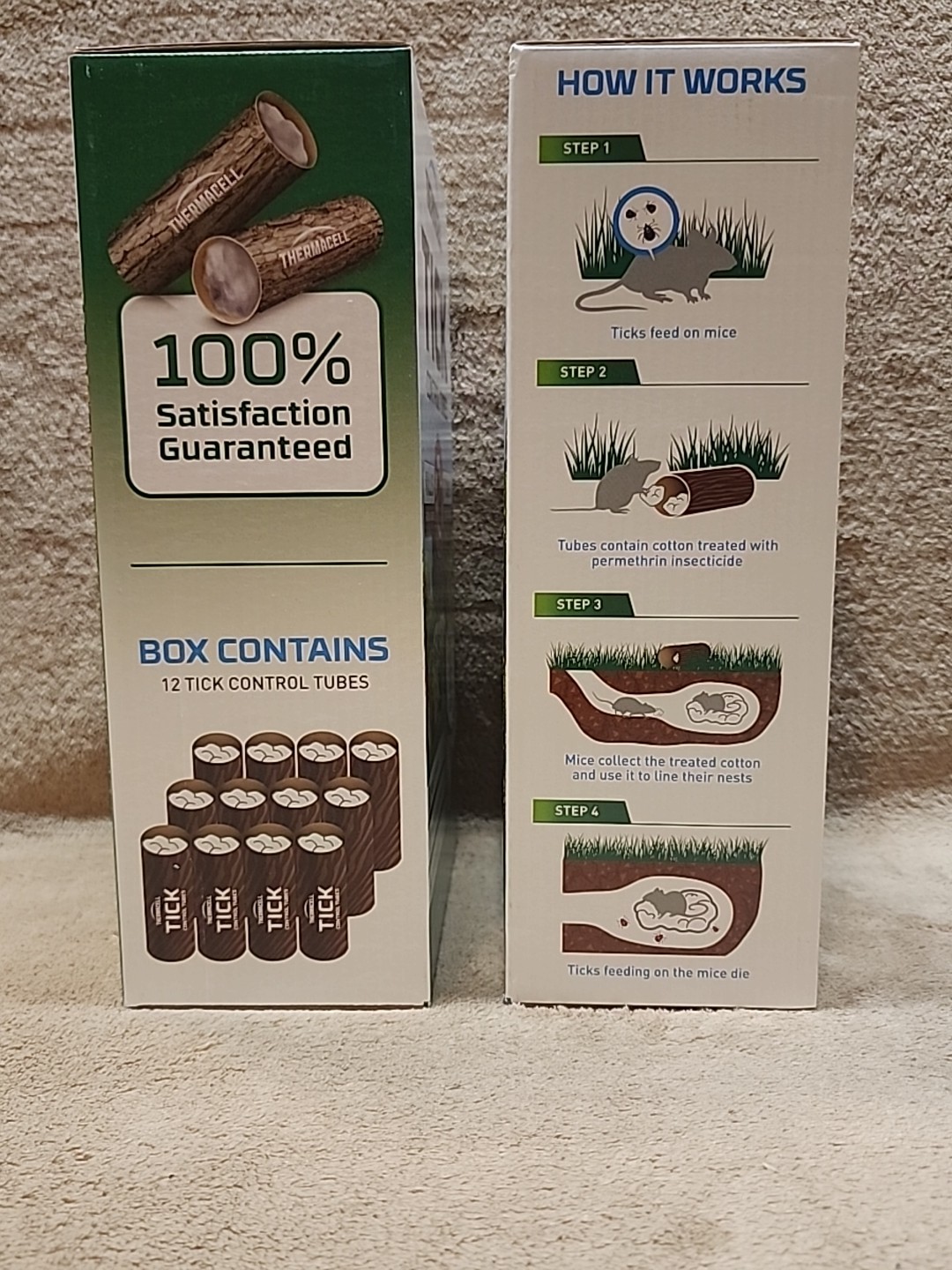 Tick Control Boxes Lot of 2: Thermacell Tick Control Tubes. 12 Tubes Per Box