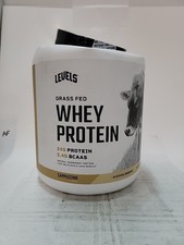 Levels Grass Fed Whey Protein Powder 24G of Protein Cappuccino. 5lb Exp 4/27 13.60 per gallon
